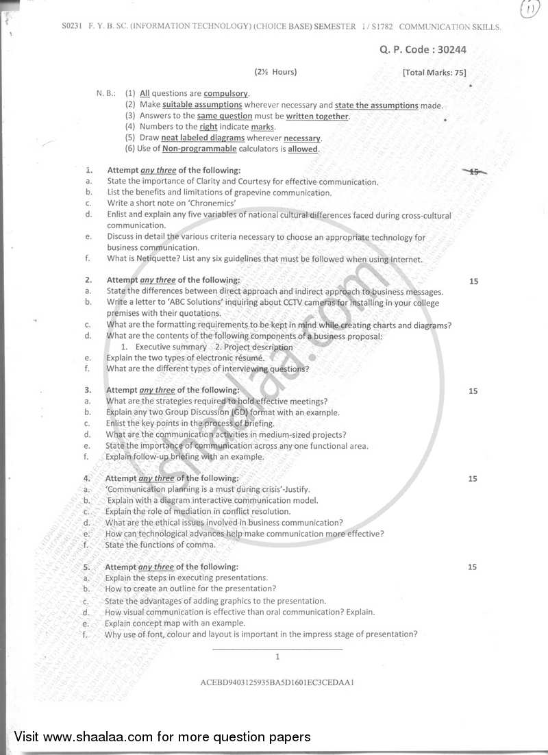 Business communication skills pdf